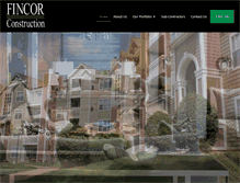 Tablet Screenshot of fincorconstruction.com
